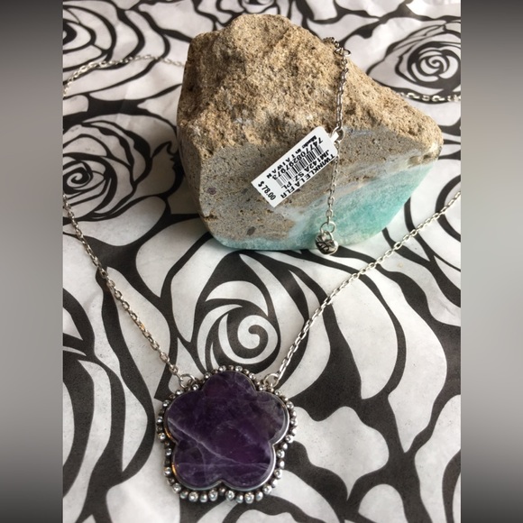 Amethyst Twinkle La Flor Necklace Brighton NWT - Picture 5 of 6
